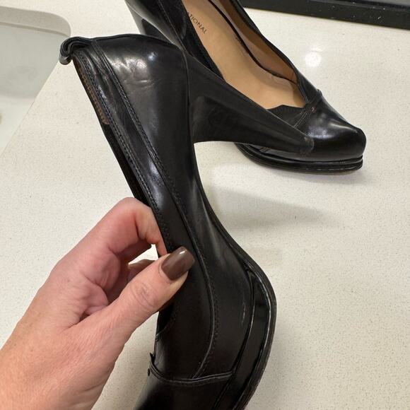 CNC Costume National Women's Black Leather Shoes Size 40, women’s 9.5 - Picture 9 of 14